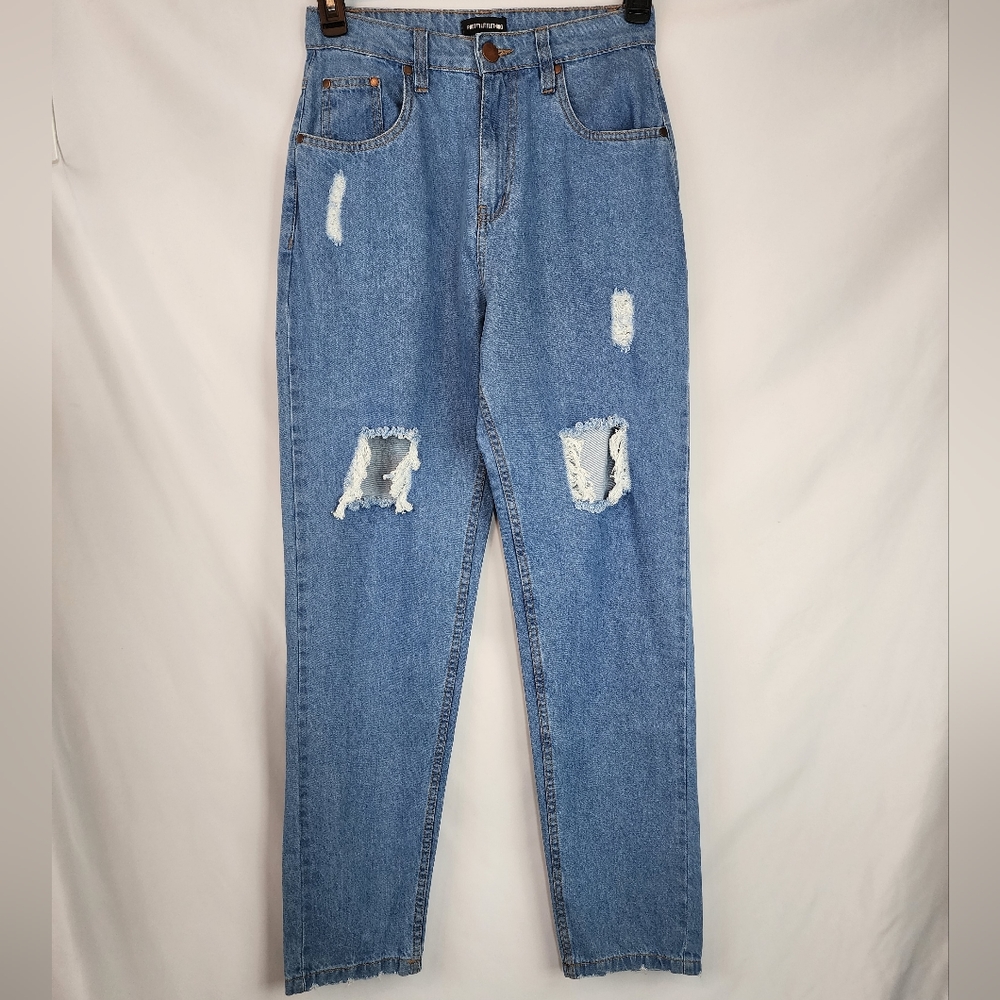 Pretty Little Things Distressed Mom Jeans